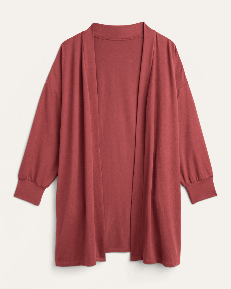 Front of plus size Laura Open-Front Cardigan by Philosophy | Dia&Co | dia_product_style_image_id:176924